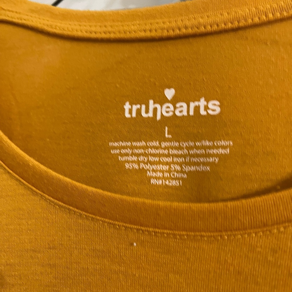 True & Co. Long Sleeve Tee in Mustard